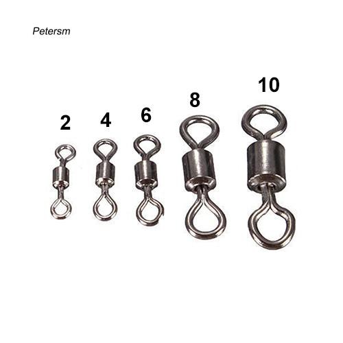 Pst _ 100Pcs Kili-kili Pancing Barrel Swivel