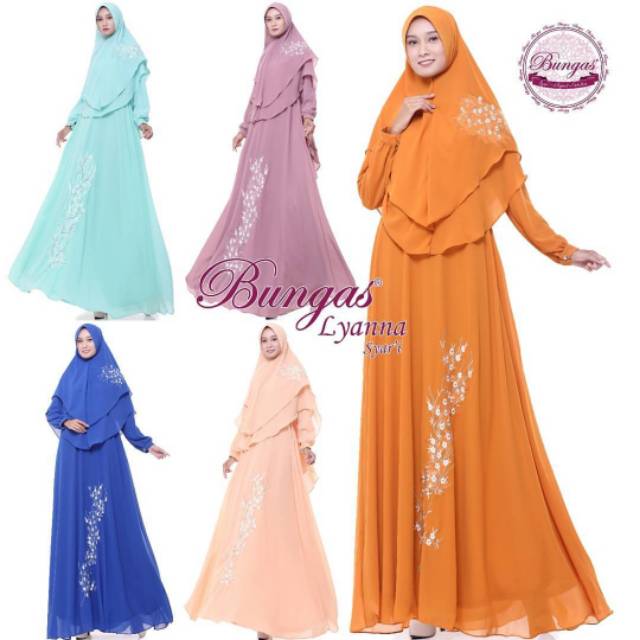 BUNGAS ORIGINAL LYANNA SYARI / GAMIS LYANNA  BUNGAS ORIGINAL