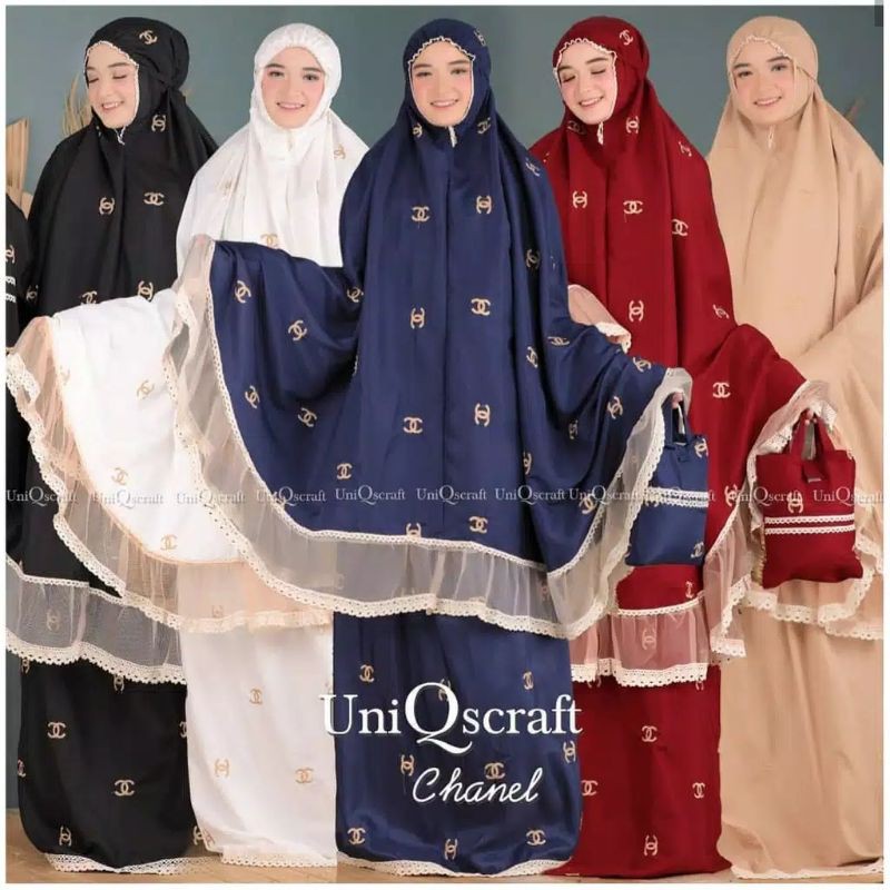 MUKENA KATUN CHANEL BORDIR JUMBO