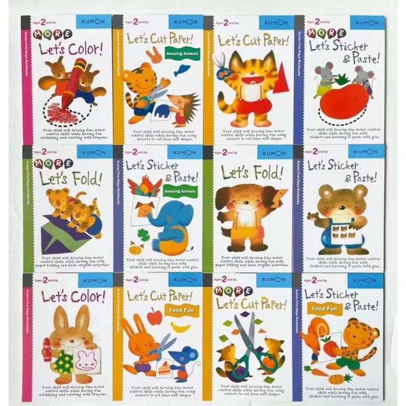 

Best Seller KUMON Ages 2 and up set 12 buku. Kumon first Step Series