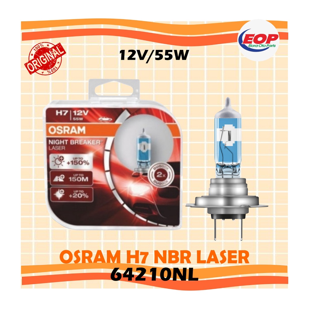 osram nbr h7 55w laser next generation new packaging 64210NL