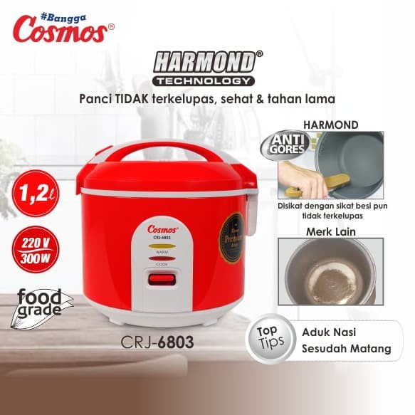 Cosmos Magic Com 1.2 Liter CRJ-6803 Rice Com CRJ 6803 CRJ6803