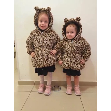 Jaket tebal anak &amp; bayi musim dingin leopardwinter jacket coat kids