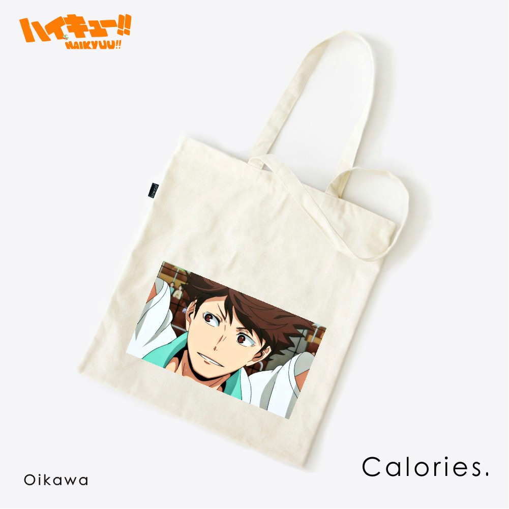 Totebag Anime haikyuu Hinata Karasuno Nekoma Suga #TOHA