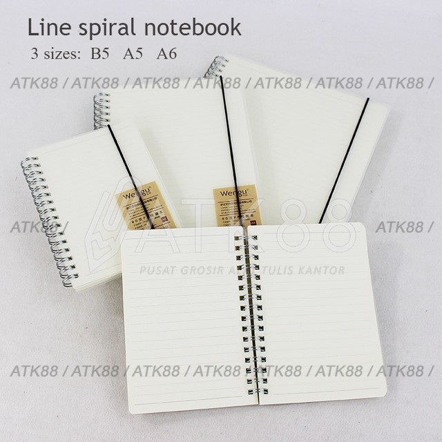 

[RESTOCK] Notebook Ring Spiral Garis Wengu - A5 / B5 - A5