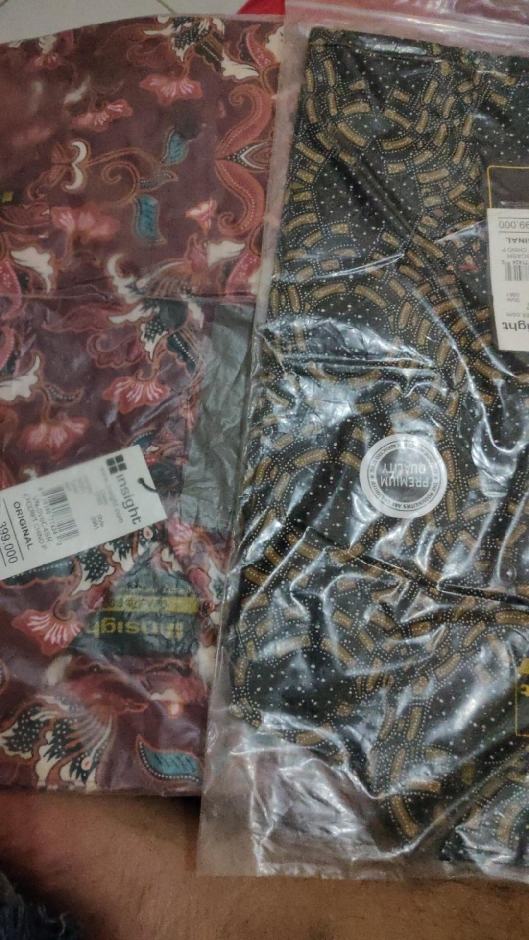 Kemeja Batik Pria Pendek Katun