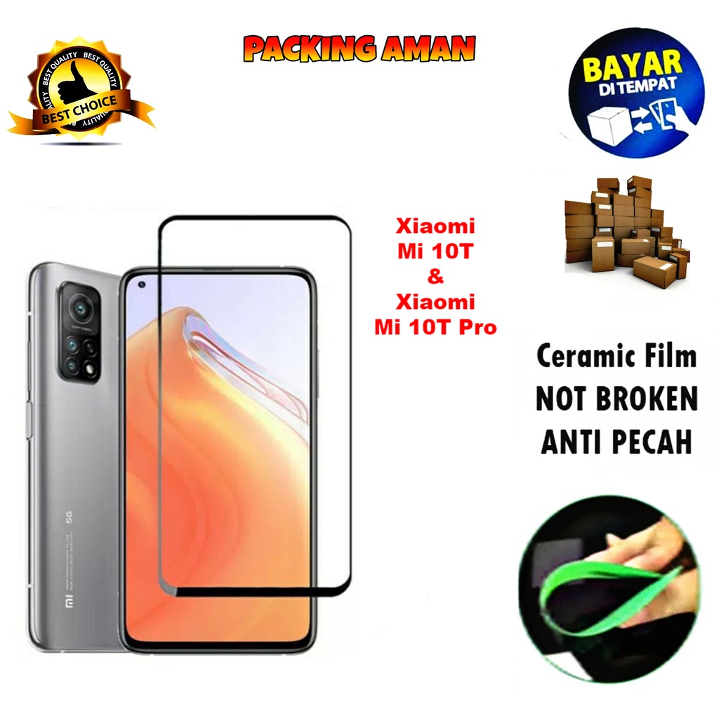 Tempered Glass Xiaomi Mi 10T 5G FULL COVER FULL SCREEN Ceramic Film Anti Gores