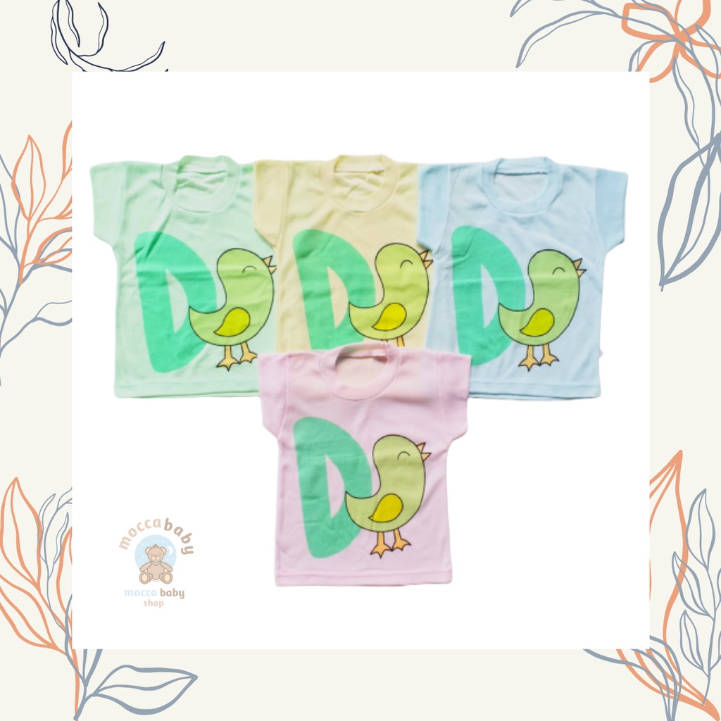 MBSS - ONECK ALPHABET Kaos Harian Anak Karakter Kids / Kaos Anak Motif Kartun Unisex