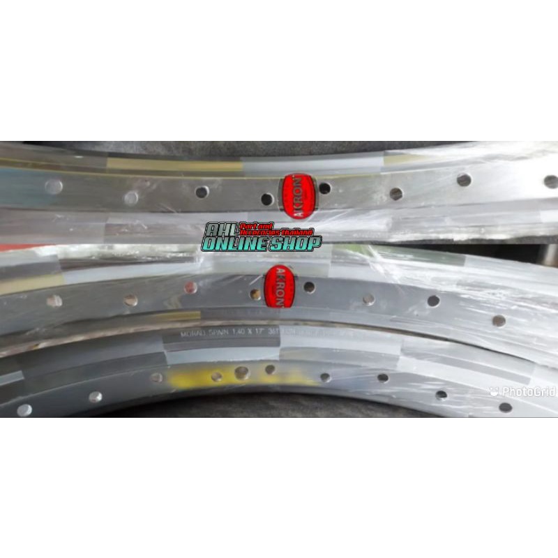 Velg akront morad catur silver ring 17/140 original thailand