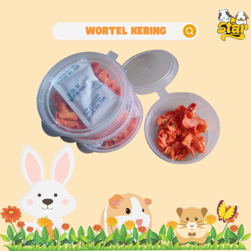 Cemilan Hamster/Gerbil/Marmut (Wortel Kering)