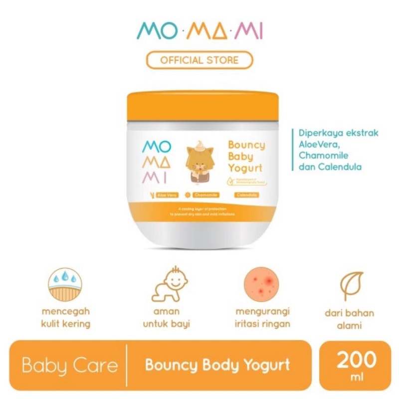 Momami Bouncy Baby Yoghurt Lotion 200 ml/Lotion Bayi Momami