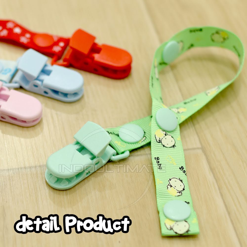 Tali Klip Penjepit Dot dan Mainann Multifungsi KB-4792-4 Pengait Gantungan Safety Pacifier