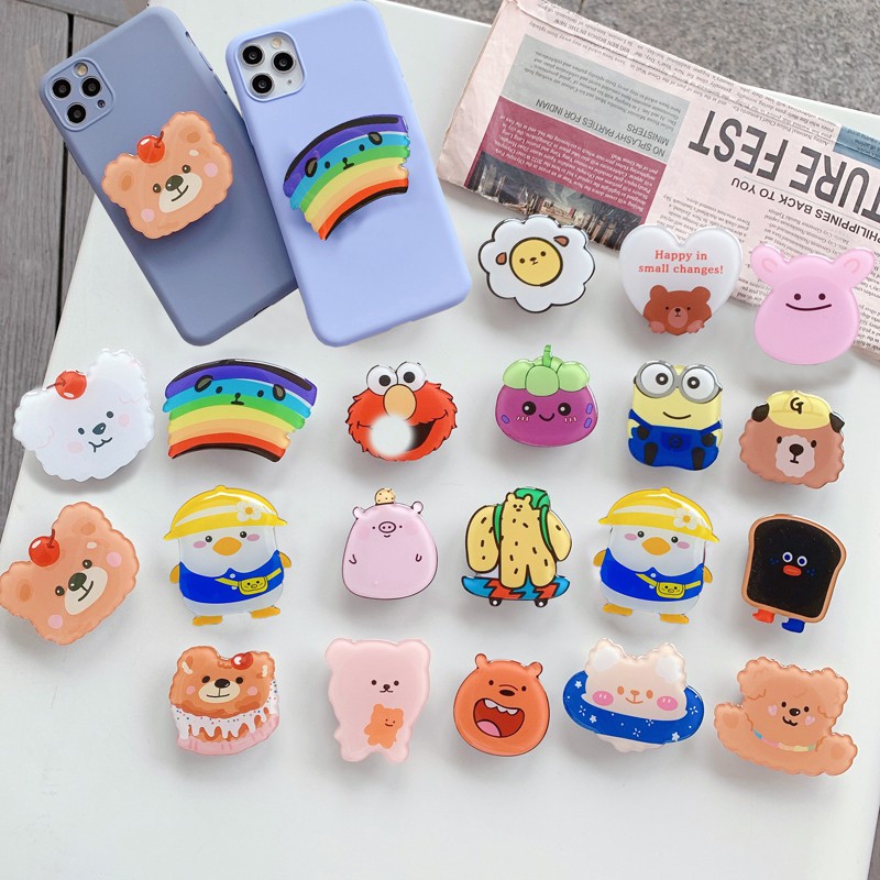 Character Series 3 Korean Acrylic Pop Socket Phone Holder Griptok