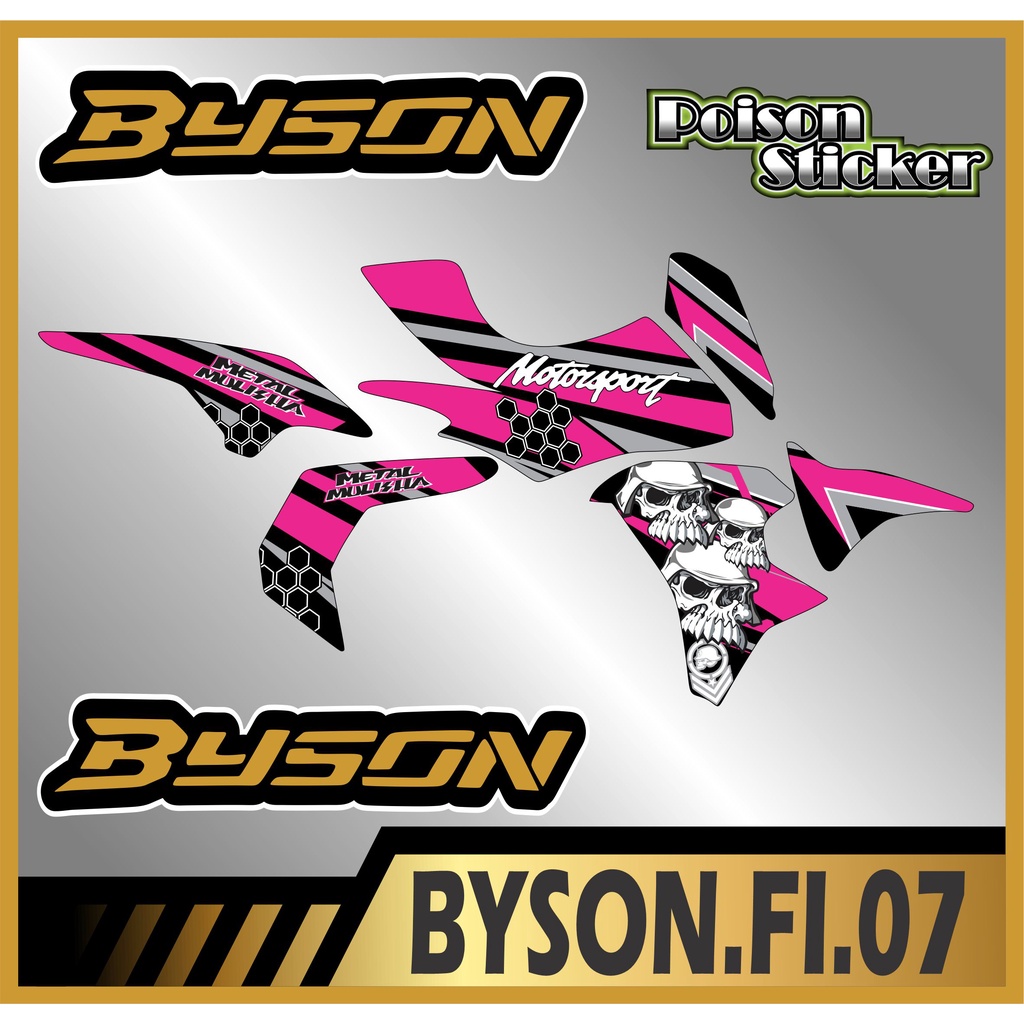 STRIPING STICKER BYSON FI STIKER BYSON FI NEW STICKER LIS LIST BYSON FI CODE 07