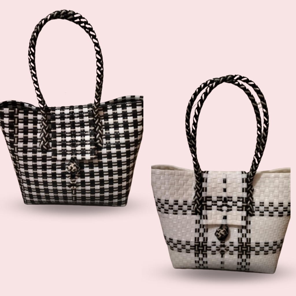 Tas Jali Pety Tutup Size M/ Tas Jali Anyaman Premium/ Tas Jali Premium Tanggung/ Tas Anyaman Unik