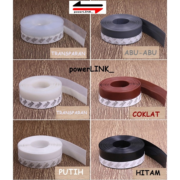 Door seal 3M Lebar 4,5 CM Penutup Lubang Celah Bawah Pintu Jendela - Panjang 100CM