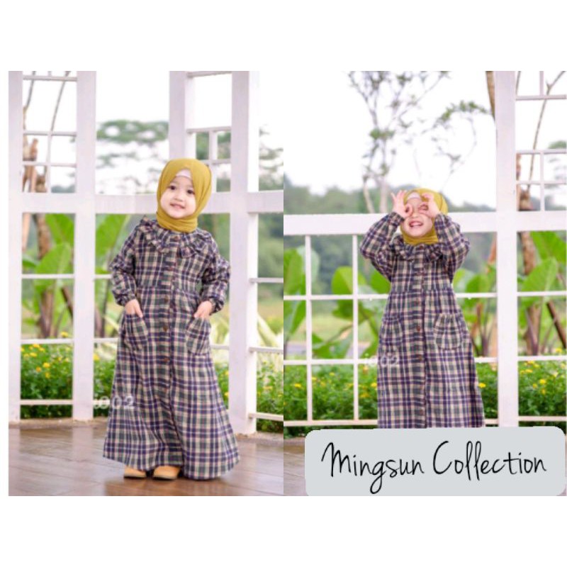 gamis Flanel anak kualitas premium