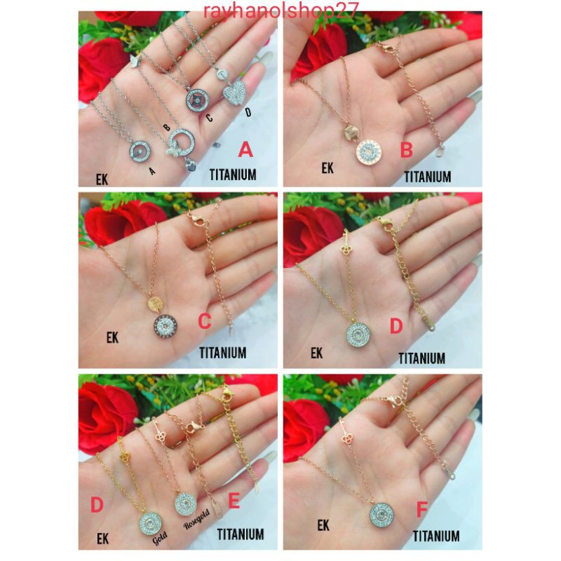 Perhiasan Titanium terbaru motif dan model nya pilihan bahan Lapis emas 23k anti karat