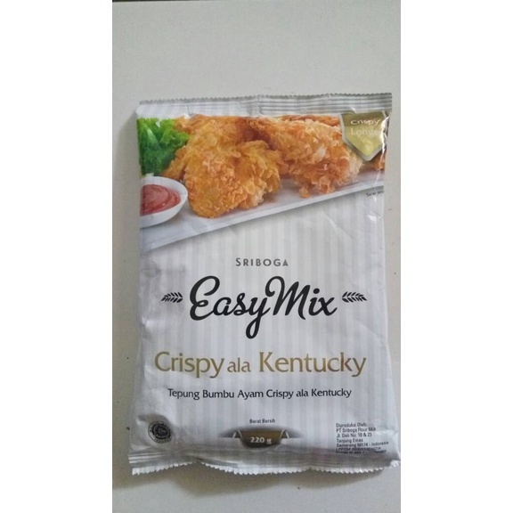

cs777vv Easymix Crispy Ala Kentucky @220G , Tepung Bumbu Ayam Krispi Da01D100