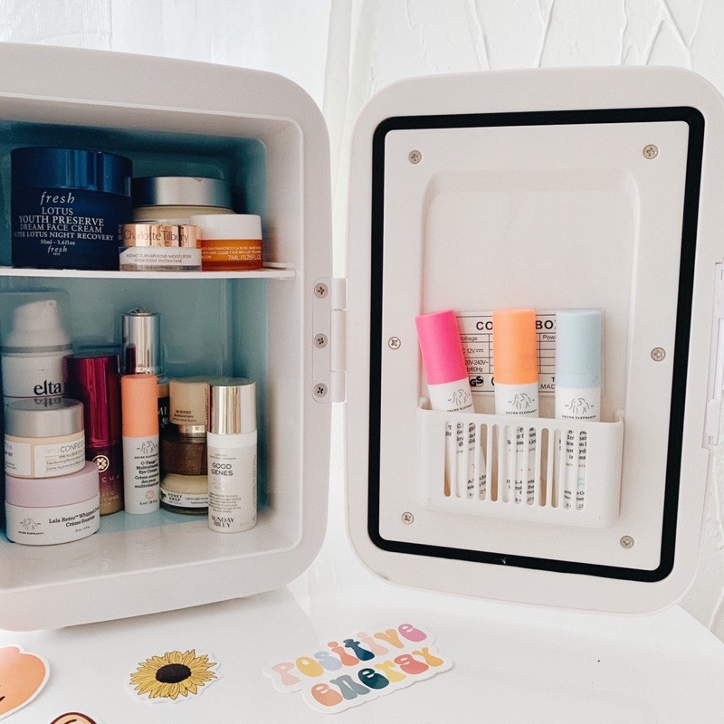 (READYSTOCK) Skincare Mini Fridge Round 4L Skin Care Minifridge kulkas skincare kosmetik makanan