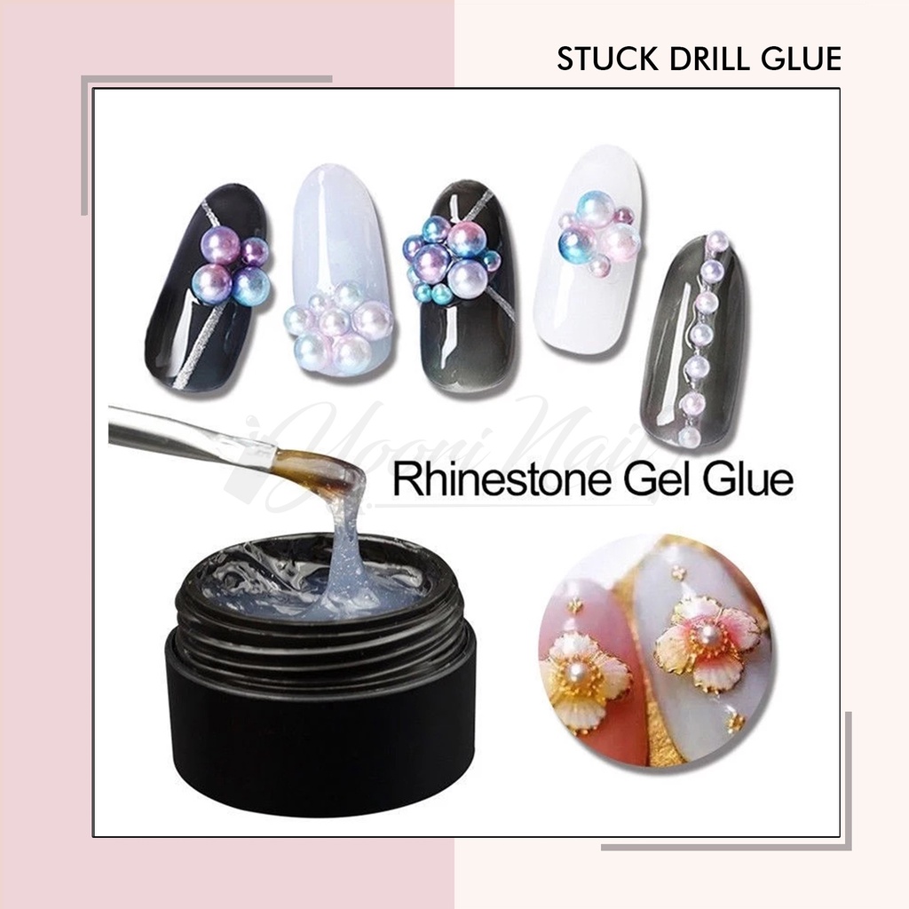 Stuck drill glue nail art lem accessories kuku rhinestones glue rhinestone nail charm glue uv