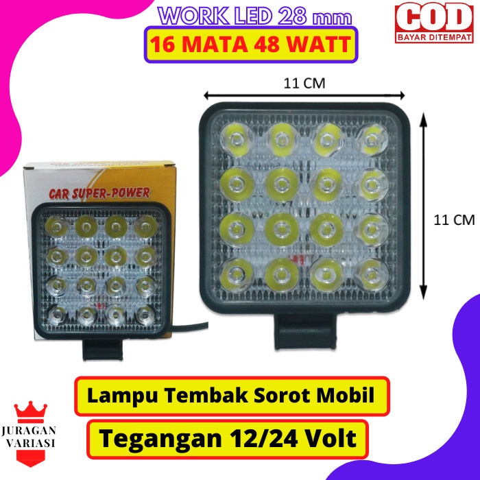 Lampu Variasi Led Tembak Sorot Kabut Motor Mobil Truk Truck Hino Fuso Canter Mitsubishi Offroad Tour