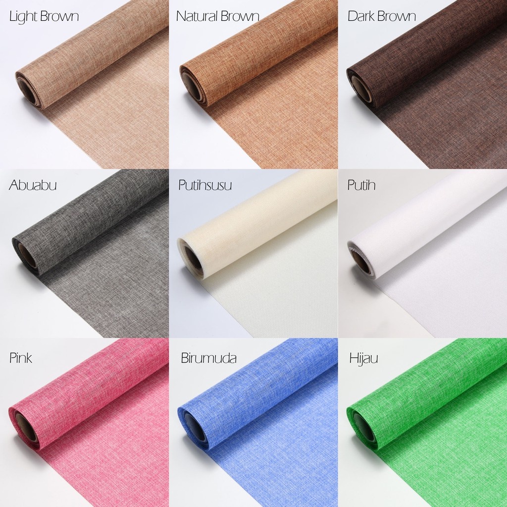 

KERTAS BUNGA KAIN GONI ROLL 48 CM X 460 CM FM/FLOWER WRAP JUTE/PEMBUNGKUS BUKET BUNGA WATERPROOF