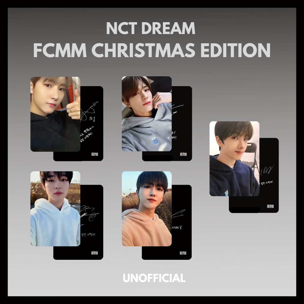 NCT DREAM FCMM SPECIAL CHRISTMAS VER JENO JAEMIN RENJUN JISUNG CHENLE UNOFFICIAL