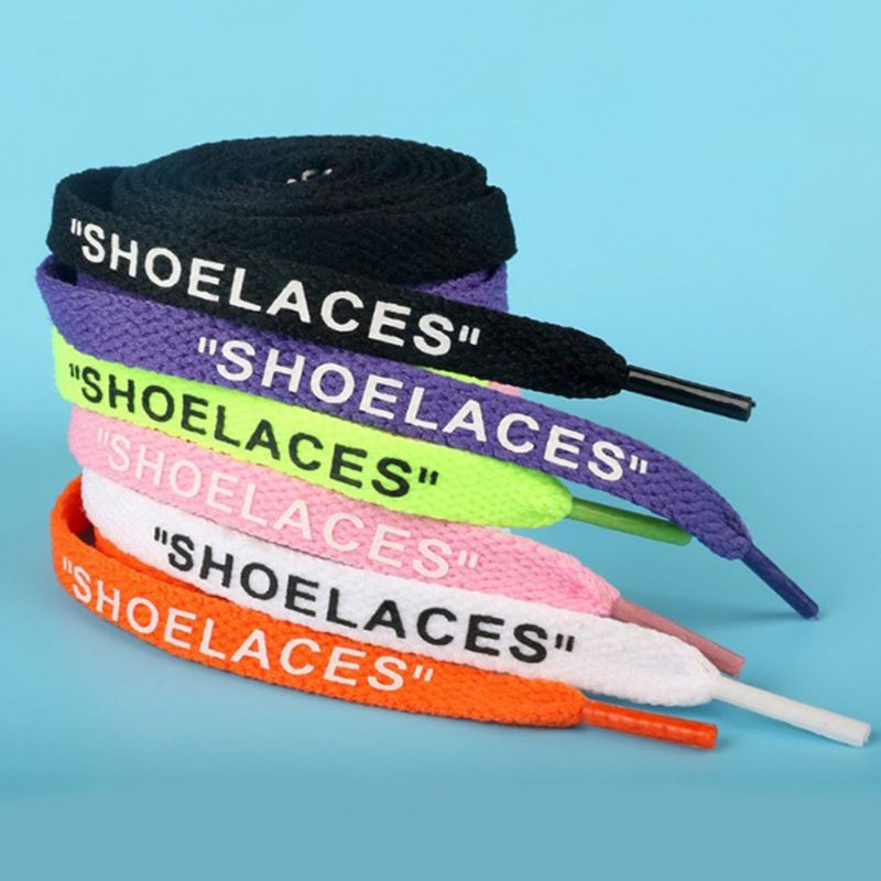 Shoelaces / Tali Sepatu 110cm Motif Tulisan Premium Quality