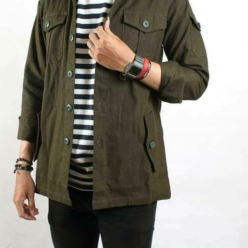 ☻ BUTTON PARKA JAKET || JAKET SEMI PARKA SK2 ➸