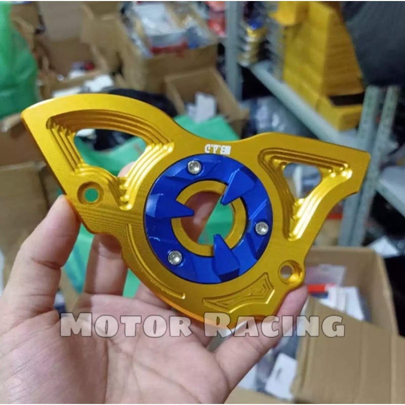 cover gear-tutup gear depan cnc vixion - r15 - xabre - v84 - mx king