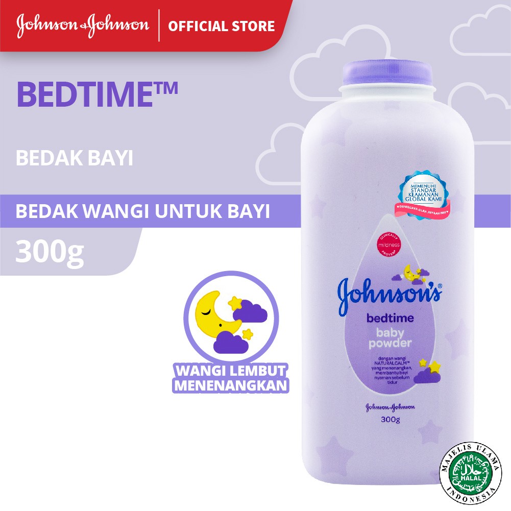 JOHNSON'S Bedtime Baby Powder - Bedak Bayi 300gr