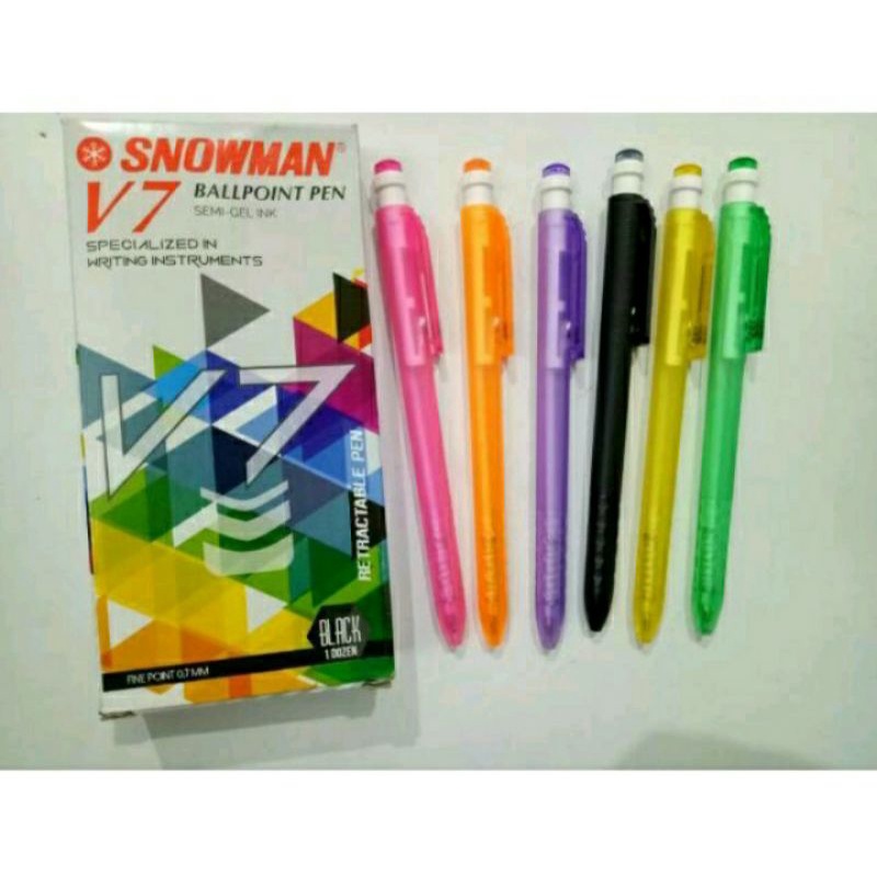 

Pulpen Snowman V7