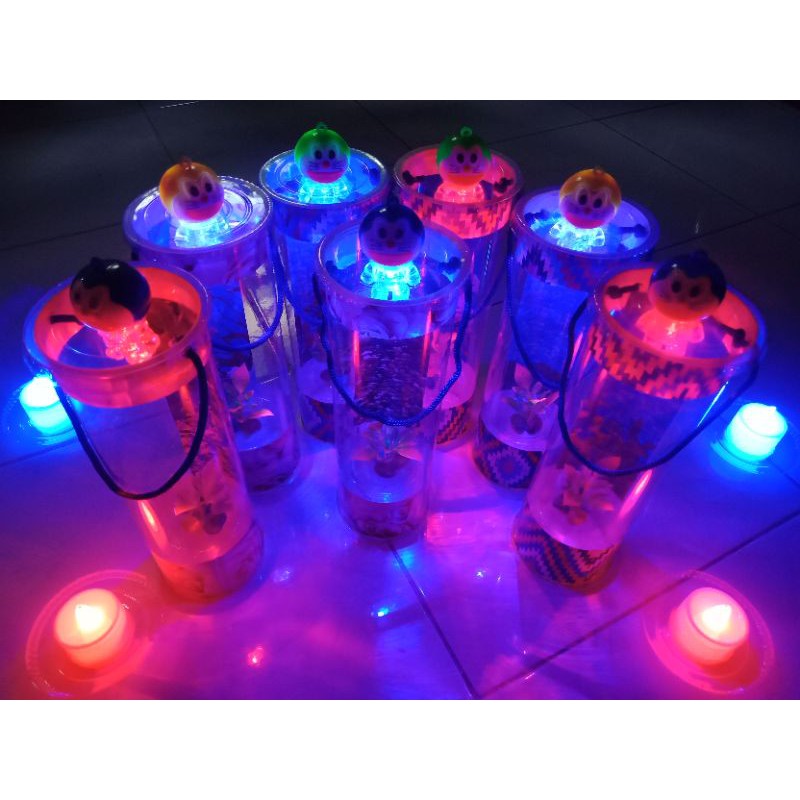 (COD) aquarium mini ikan cupang background dan lampu