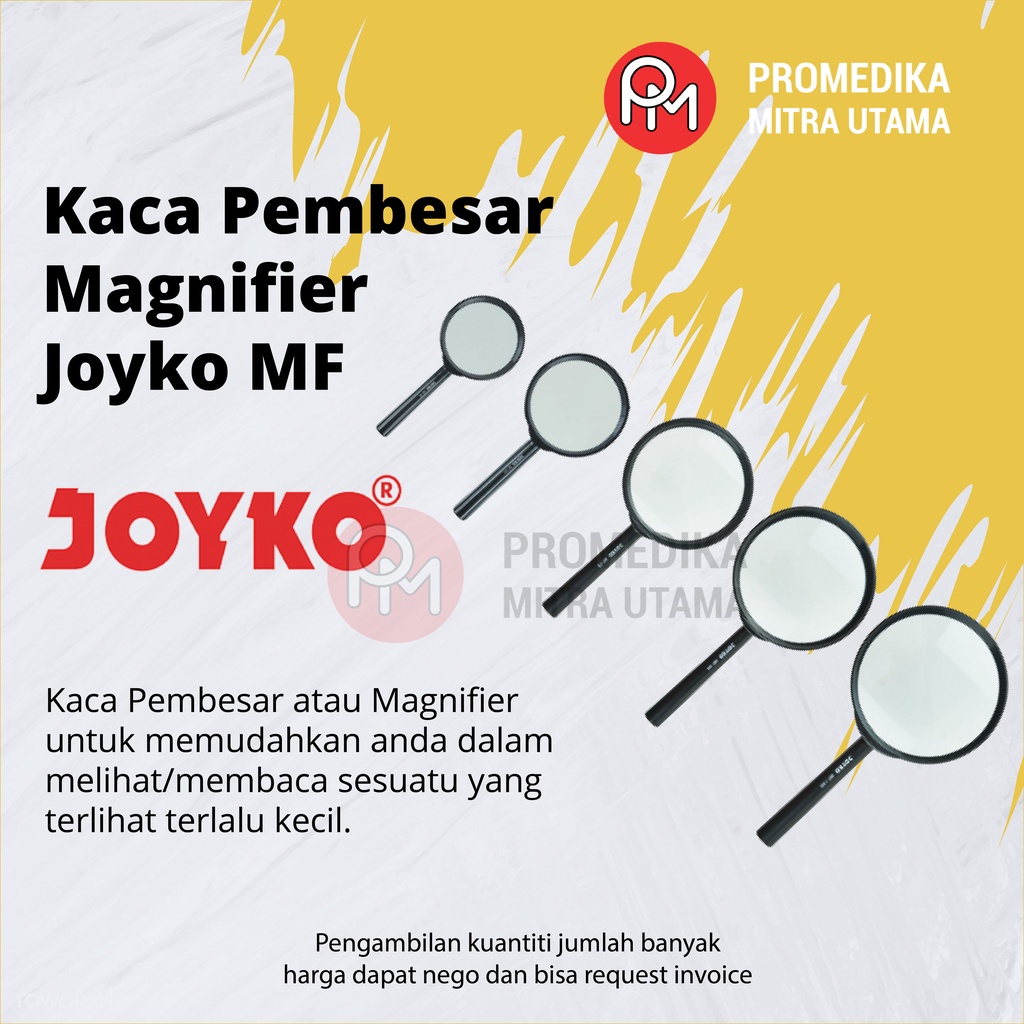 

Kaca Pembesar Magnifier Joyko MF perlengkapan penelitian dan uji lab