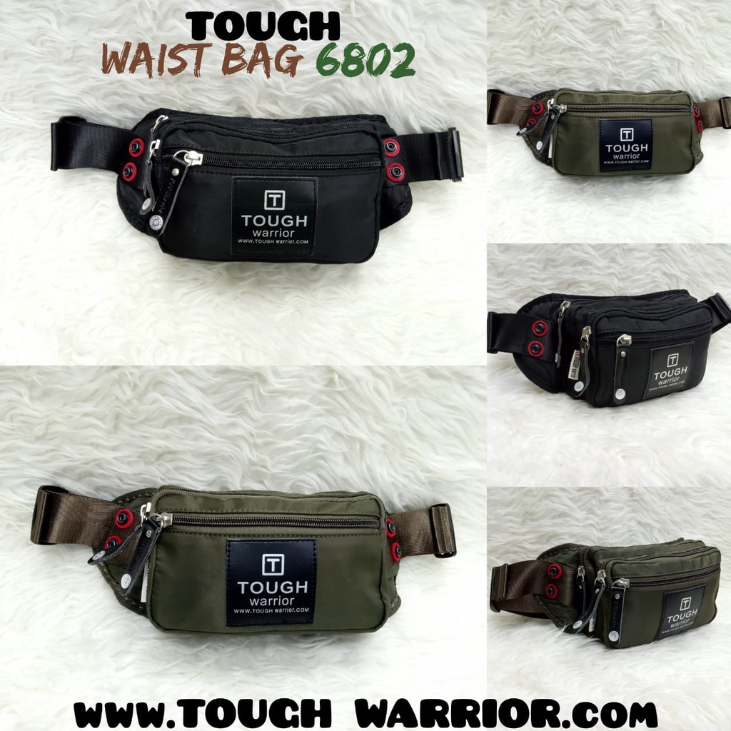 PROMO 8.8 TAS PRIA ORIGINAL TOUGH WARRIOR WAISTBANG 6802 IMPORT (BISA BAYAR DI TEMPAT)