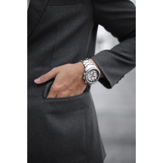 Mubeng - Elegant Jas Slimfit Dark Grey (Free Cover Jas)