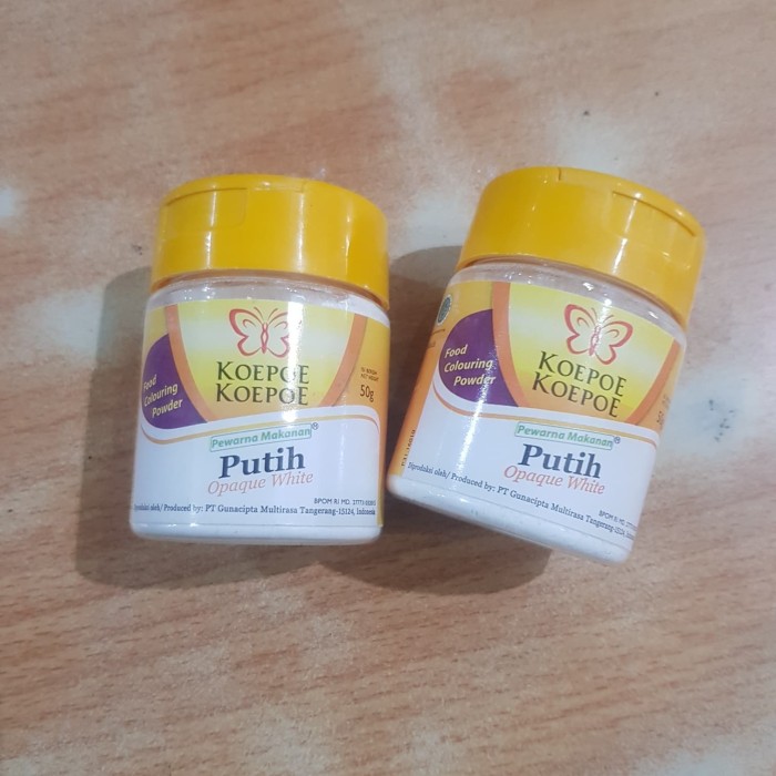

Pewarna putih kupu /koepoe koepoe 50gr opaque white bubuk