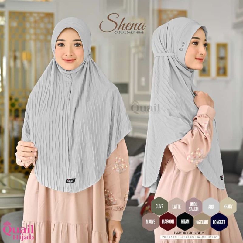 Jilbab Bergo Instan Quail Model SHENA