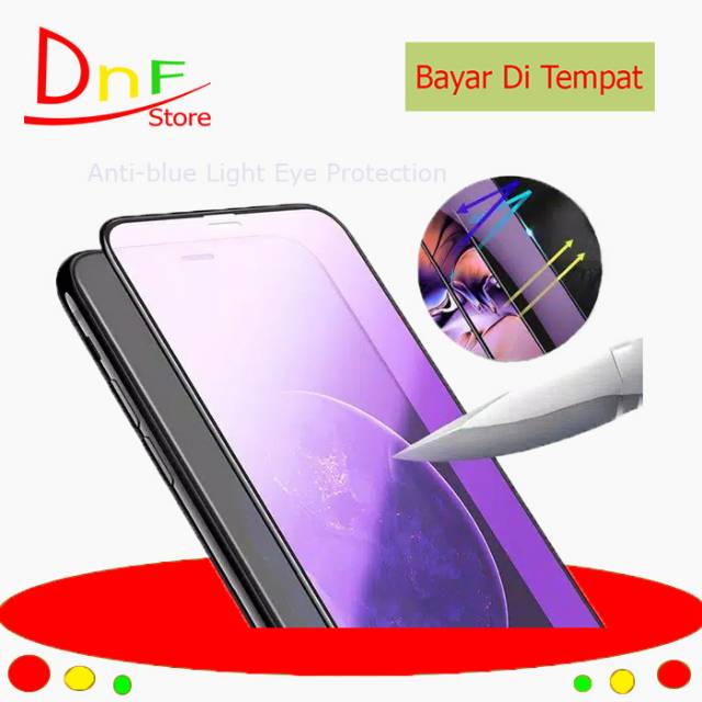 Tempered Glass Anti Blue Light 10D FULL COVER UNTUK ALL TIPE HP