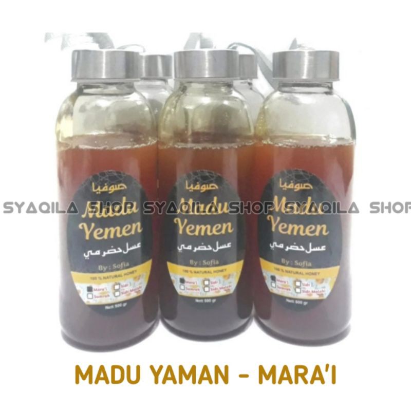 Madu Yaman Yemen Honey Marai Sumroh Sidir Malaki Sidr Bugiyah Asli 500 Gram