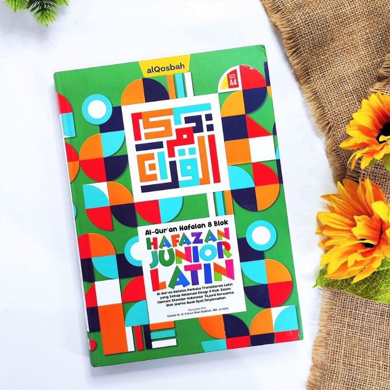 Alquran HAFAZAN 8 PERKATA LATIN JUNIOR /8 blok warna/size A4