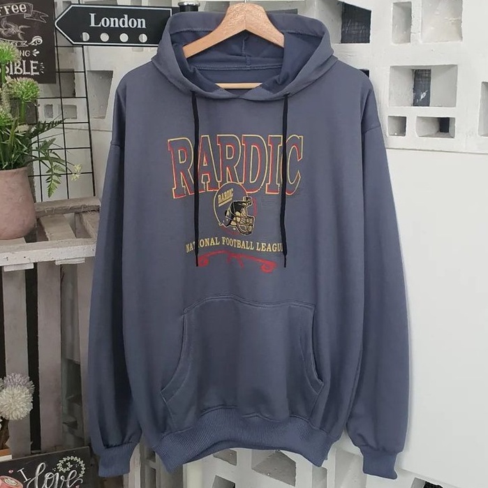 Rardic XXL Hoodie Remaja Bahan Fleece Gaya Street Style