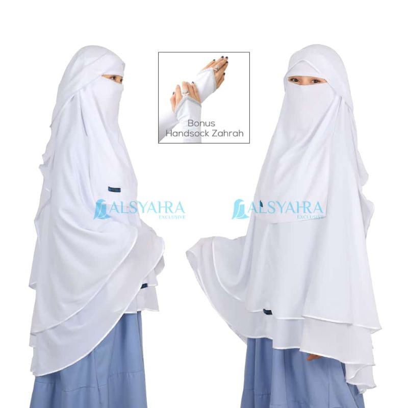 Set Khimar Niqab Butterfly Walimah Alsyahra