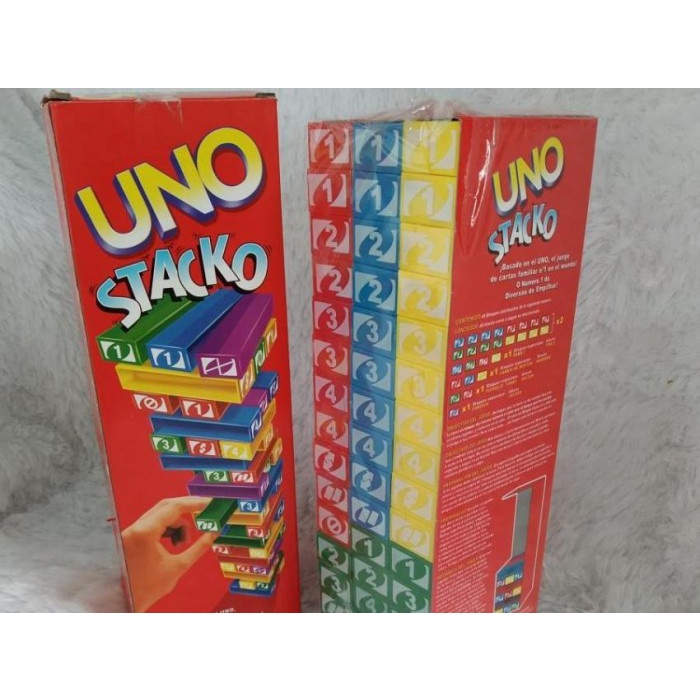 Uno Stacko / Mainan Balok Susun Tower Stacko / Board Games Uno Stacko