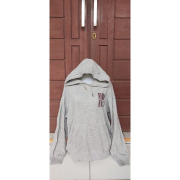 Hoodie abu-abu/ Hoodie Nirvana x UNIQLO / Hoodie pria Hoodie wanita/ preloved Medan/ monja medan