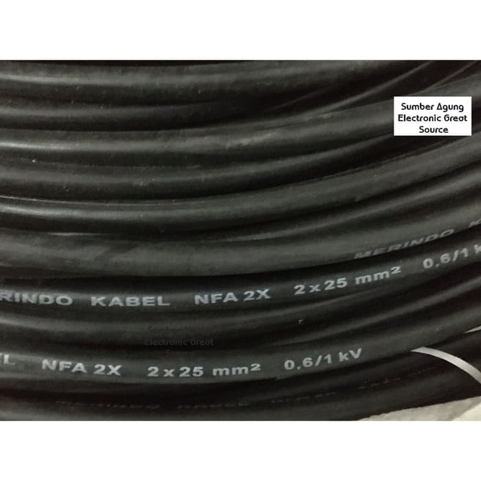 Kabel DX 2x25 Dari Tiang Listrik Ke Rumah NFA Merk Merindo METERAN PER