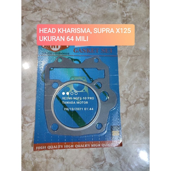 PAKING RACING BLOK HEAD DIAMETER 64 KHARISMA SUPRA X125