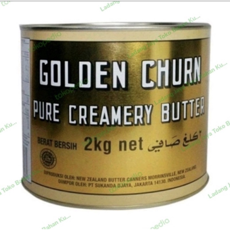 

TERMURAH Golden Churn 2kg creamy butter rombutter (exp.2026)