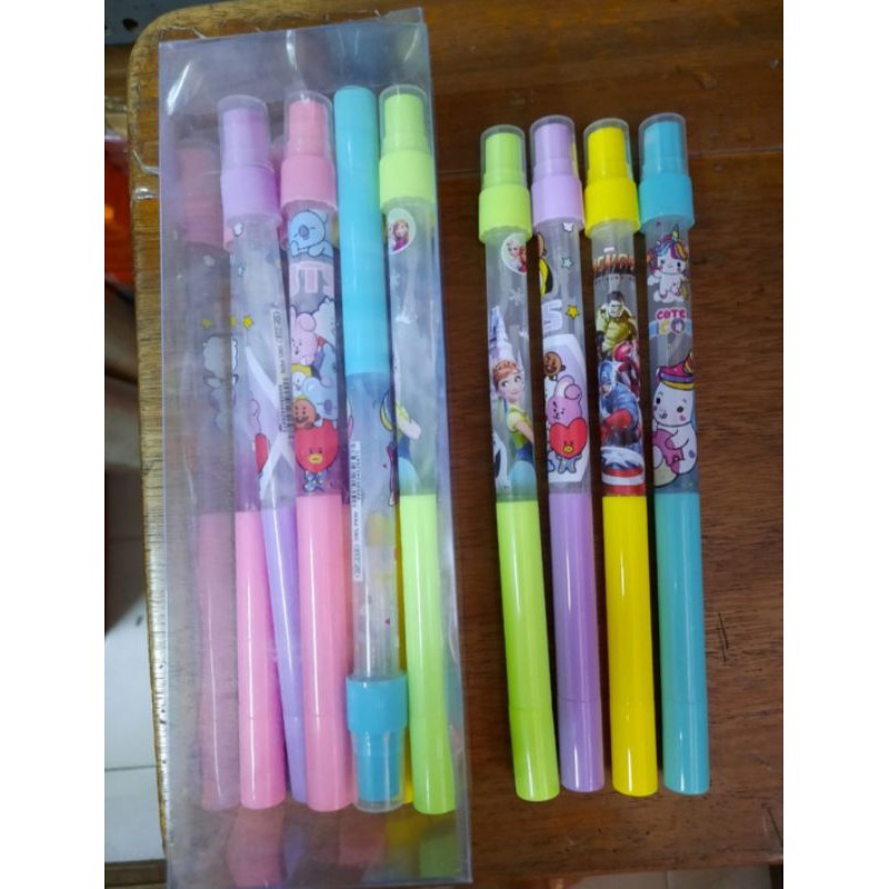 

pen hand sanitizer spray fancy mix bts isi 12 pcs